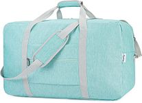 Travel Duffel Bag Foldable Weekender Packable Lightweight Luggage Duffle Overnight for Women and Men 85L (Mint Green (with Shoulder Strap))