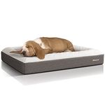 iMedic Premium Memory Foam Medium Dog Bed for 10-27kgs Dogs - 84x64cm Medium Waterproof Dog Bed - Orthopedic Dog Beds Medium Size - Dog Beds Medium Washable - Beds, Bedding & Furniture for Dogs