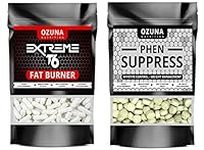 Extreme T6 Keto Fat Burner & PHEN Suppress Appetite Suppressant Bundle, Weight Loss & Appetite Control Pills, Made in The UK