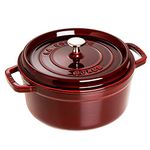 STAUB 1102687 Round Cocotte, 5.5 qt, Grenadine