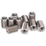 10 Pcs Thread Repair Inserts, Stainless Steel Reducer Nut Repair Sleeve Female Thread M8 Male Thread M12 For Automotive And Aviation Computers