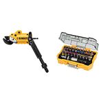 DEWALT Metal Shears Attachment, Impact Ready (DWASHRIR) & DT7969-QZ, 32 Piece XR Professional Magnetic Screwdriver Bit Accessory Set, Yellow