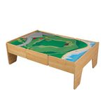 KidKraft Wooden Play Table Train Table