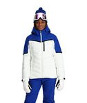 Spyder Women's Brisk Synthetic Down Ski Jacket, White, XL