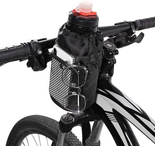 COFIT Bike Bottle Holder with Mesh Front Pocket, Large Capacity Bike Cup Holder for Cruiser, Mountain Bike, Road Bike, Scooter, Wheelchair