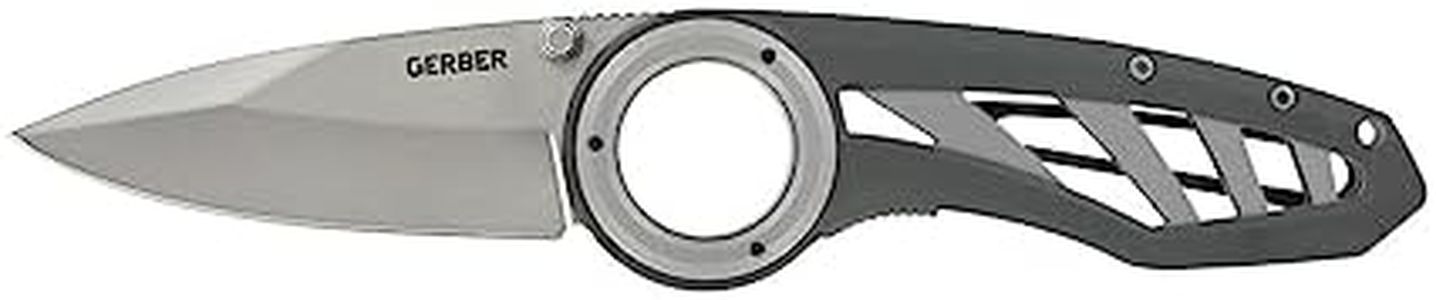 Gerber Couteau Pliant de Poche avec clip de poche, longueur de Lame : 7,3 cm, Remix Folding Outdoor Knife, gris, 1027851