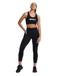 2XU Women's Form Stash Hi-Rise Compression Tight - Performance Activewear for Training, Improved Recovery - Black/Black, Black/Black, Small