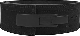 Condor Fitness Lever Belt Black Genuine Leather Powerlifting Men & Women Power Lifting Buckle 10mm Weightlifting Belt (Small)