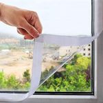 Mellroom Window Insulation Kit 160cm X 160cm cuttable Clear Film 180㎛ Thickness,Easy to Open for Ventilation,Reusable