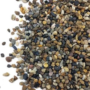 SHIZWU 5LB Aquarium Gravel, 1/4" Pea Gravel for Fish Tank, Small River Rocks for Garden Decoration, Landscaping, Vase Filling, Flower Pot Paving(4-8MM)