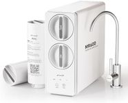 Frizzlife 0.0001μm Reverse Osmosis 600 GPD Water Filter System, Certified TDS Reduction, 8-Stage Under Sink Tankless RO System, 3:1 Pure to Drain, Compact for Space Saving, BPA-Free MR600 White