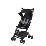 gb Gold Pockit+ All Terrain Ultra Compact Pushchair, Cabin Luggage Compliant, From 6 Months to 22 kg (approx. 4 Years), Velvet Black