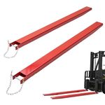 Forklift Extensions, 82 Inch Fork Extensions 4.5 Inch Width, Heavy Duty Fork Extensions for Forklifts, 1 Pair Forklift Extensions with Pins for Forklift Truck