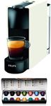 Krups Nespresso Essenza Mini Capsule Coffee Maker, 19-Bar Coffee Machine with 2 Coffee Programmes, Ultra-Compact Size and Auto-Off Function, 1450 W, 0.6 litres White