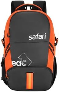 Safari Grande 43L Expandable Travel Laptop Backpack, 3 Compartments, Compression Straps, Bottle Holder, Overnighter Travel Bag For Boys And Girls, Color- Brick Red