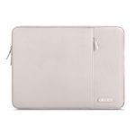 MOSISO Laptop Sleeve Bag Compatible with Laptop 13.3 inch, Polyester Vertical Case with Pocket, Stone Gray