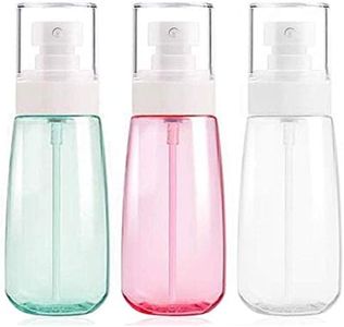 Fine Mist Spray Bottle 3.4oz/ 100ml Empty Cosmetic Refillable Travel Containers Plastic Hair Spray Bottle Sprayer for Perfume Skincare Makeup Lotion 3 Pack