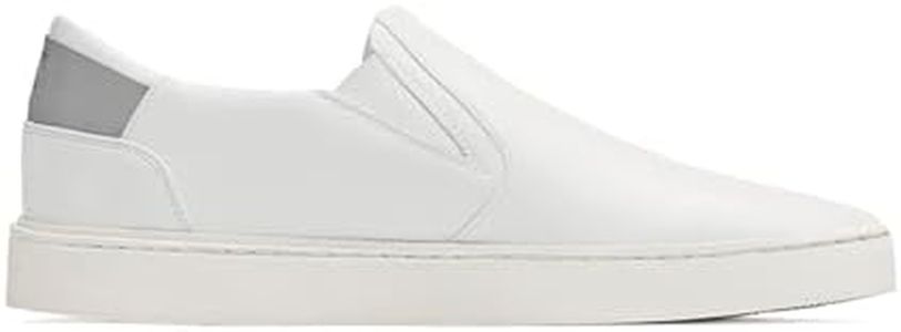 Thousand Fell Women's Slip On Sneakers – Modern, Everyday Shoes, Recycled Materials & Water-Resistant | White-Grey | Size 5