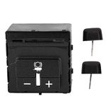 Black Trailer Brake Control Switch, Trailer Brake Control Switch Assembly 84108373 Replacement for Chevy Silverado 1500 2500 3500 2015 to 2019