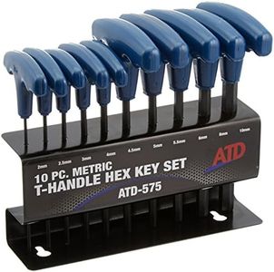 ATD Tools (575 10-Piece Metric T-Handle Hex Key Set