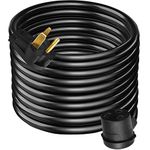 VEVOR Welding Extension Cord, 25 FT 40 AMP, 6-50P/6-50R 8/3 Heavy Duty Welding Cord, 8AWG 250V Welding Machine Cord, Suitable for MIG,Lincoln,Plasma,Miller,TIG