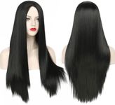 NOTICEME Black Wig for Halloween Pa