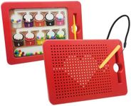 Svance 2 in 1 Double-Sided Magnetic Drawing Board for Kids, Magnetic Color Number Maze, Fine Motor Skills Toys, Road Trip Car Activities for Boys Girls 3 4 5 Years Old