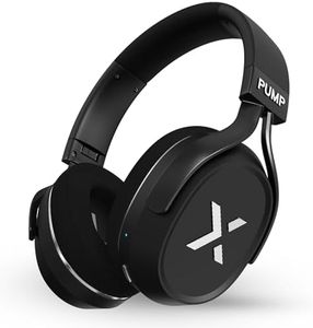 BlueAnt Pump X Wireless Over-Ear Headphones, Bluetooth, Powerful Bass, Active Noise Cancelling & Transparency Mode, Interchangeable Ear Cups, All-Day Comfort for Gym and Training, Black/Silver