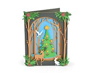 Sizzix Thinlits Die Set 663611 Christmas Tree Shadow Box by Courtney Chilson, 20 Pack, Multi Colour, One Size