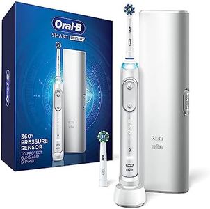 Oral-B Smart Limited Electric Toothbrush, White, Rechargeable Power Toothbrush with 2 Brush Heads and Travel Case