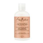 Shea Moisture Curl & Style Milk Leave-In Conditioner for thick, curly Hair Coconut & Hibiscus with Silk Protein and Neem Oil 237 ml