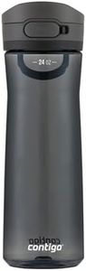 Contigo Jackson 2.0 Tritan Water Bottle with Leak-Proof AUTOPOP Locking Lid, BPA-Free Plastic, Dishwasher Safe, Licorice, 24 oz (709 mL)