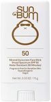 Sun Bum Mineral SPF 50 Sunscreen Face Stick | Vegan and Hawaii 104 Reef Act Compliant (Octinoxate & Oxybenzone Free) Broad Spectrum Natural Sunscreen with UVA/UVB Protection | .45 oz