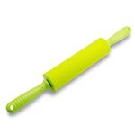 Prettyard Rotatable Roller Non-stick Silicone Rolling Pins for Adult Children Home Kitchen Baking Cake (1PC Large, 16.93inch/43cm)