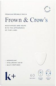 KPLUS K+ Wrinkle Patches for Forehead, Crow’s Feet & Smile Lines – Korean Overnight Patches with Hyaluronic Acid, Peptides & Adenosine (60 Count)