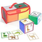 Godery DIY Education Playing Game Dice, Pocket Cubes for Teaching (Set of 2)