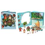 Mattel Disney Princess Moana Small Doll Story Pack with 1 Moana Doll, 5 Character Figures and 1 Accessory from the Movie