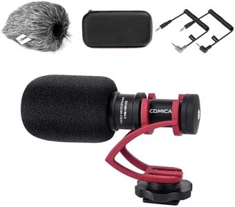 comica CVM-VM10II Microphone à condensateur cardioïde directionnel pour appareils Photo Canon, Nikon, Fuji, Sony, Panasonic, Olympus, appareils Photo Reflex numériques, Smartphones, etc. (avec