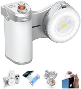 TELESIN Pro Shot Imaging Grip + Beauty Selfie Flash Light Bundle Kit | DSLR Style Feel, Ergonomic Grip, Strong Magnetic Hold | MagSafe Content Creator Kit for iPhone | for Selfie, YouTube, Zoom Call