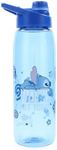 Silver Buffalo Disney Lilo and Stitch Nope Not Today Tritan Water Bottle, Screw Top Lid, 28 Ounces