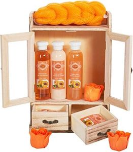 BRUBAKER Cosmetics set beauty da bagno e igiene personale pesca in comodo armadietto in legno