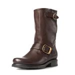 Frye Women's Veronica Short Boot, Dark Brown Soft Vintage Leather-76509, 6.5 UK