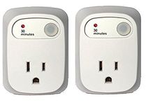 Simple Touch 2 Pack C30004- Single Setting Original Auto Shut-Off Safety Outlet, 30 Minute Setting for Curling and Flat Iron Hair Straightener