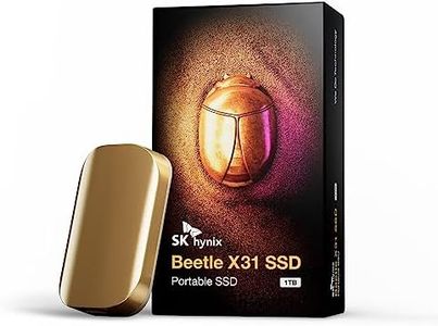 SK Hynix Beetle X31 1TB External SSD with DRAM - up to 1050MB/s, USB C 3.2 Gen2, External Solid State Drive for PC/Mac/Tablet/Android/Gaming Consoles
