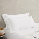 The White Willow Soft Fabric Pillow Case 24" L x 16" W x 5" H Inches, Washable, Removable Zippered Pillow Cover Only, Fits Standard Size Cooling Gel Bed Pillow- Green