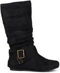 Brinley Co Women's Prospect-08 Slouch Boot, Black, 9 M US