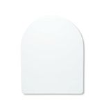 AQUALONA® Premium Thermoplastic D Shape Toilet Seat - Soft Close Hard-Wearing Seat with Two Button Hinge Release, D-Shaped - Comfortable, Easy to Clean and Install with Universal Fittings, White