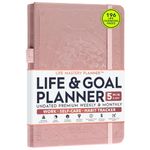 Life and Goal Planner - Undated Daily, Weekly & Monthly Planner for Passion, Organizer, Increase Productivity, Purpose, Success & Happiness, Journal, Agenda, To Do List, Business Planner, Notes,