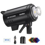 Godox DP400III-V Studio Flash Light, 400ws 5600K GN87 Strobe Light, 2.4G Wireless X System, 30W LED Modeling Lamp, Fast Recycle Time, Bowens Mount for Wedding, Portrait, Photography