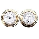 Cuasting Thermometer Hygrometer Barometer Watches Clock 2 Whole Set Weather Station Meter